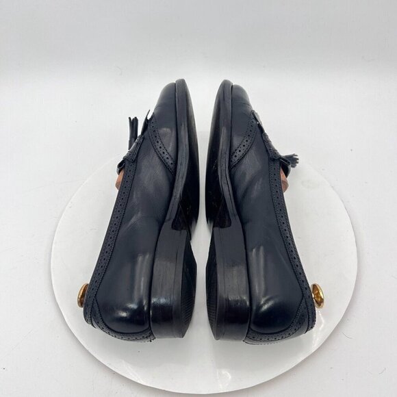 Allen Edmonds Bridgeton Men Size 9D Black Leather Tassel Loafer Dress Shoes - Picture 8 of 15